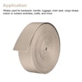 thumbnail image 4 of Flat Nylon Webbing Strap 2 Inch 20 Yards Champagne for Backpack, Luggage-rack, 4 of 6