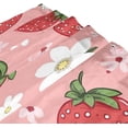 thumbnail image 3 of FREEAMG Strawberries Flowers Shower Curtain Waterproof Fabric with 12 Hooks Bathroom Decorative Bath Curtain Set Polyester Fabric Machine Washable 60 x 72 Inch, 3 of 6