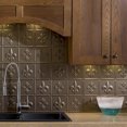 thumbnail image 5 of FASÄDE Fleur de Lis Decorative Vinyl Backsplash Panel in Argent Bronze (6X6 Inch Sample), 5 of 5