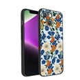 thumbnail image 1 of Blue-Floral-William-Morris-Style-Flowers-Butterflies-Botanical-Models-And-17 Phone Case, Degined for iPhone 14 Plus Case Men Women, Flexible Silicone Shockproof Case for iPhone 14 Plus, 1 of 1