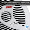 thumbnail image 3 of Pyle PLMR60S 150W 6,5 Pouces 2 Voies Haut-Parleurs Marins Blancs Ensemble de 2, Argent, 3 of 5