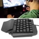 thumbnail image 5 of Medio teclado diseño ergonómico del teclado con una sola mano con cable USB retroiluminado RGB para escritorio, 5 of 8