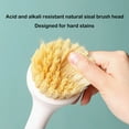 thumbnail image 3 of Luxcidy 2PC Dish Brush with Handle, Dish Washing Brush Sisal with Bamboo Handle Dish Scrubber, Kitchen Dishwashing Brush for Cleaning Dishes/Pans/Pots/Sinks, 3 of 6