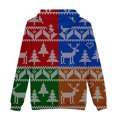 thumbnail image 5 of Suéter de Navidad informal de moda para hombre, suéter con capucha y estampado Digital de vellón Pompotops oipoqjl16486, 5 of 5