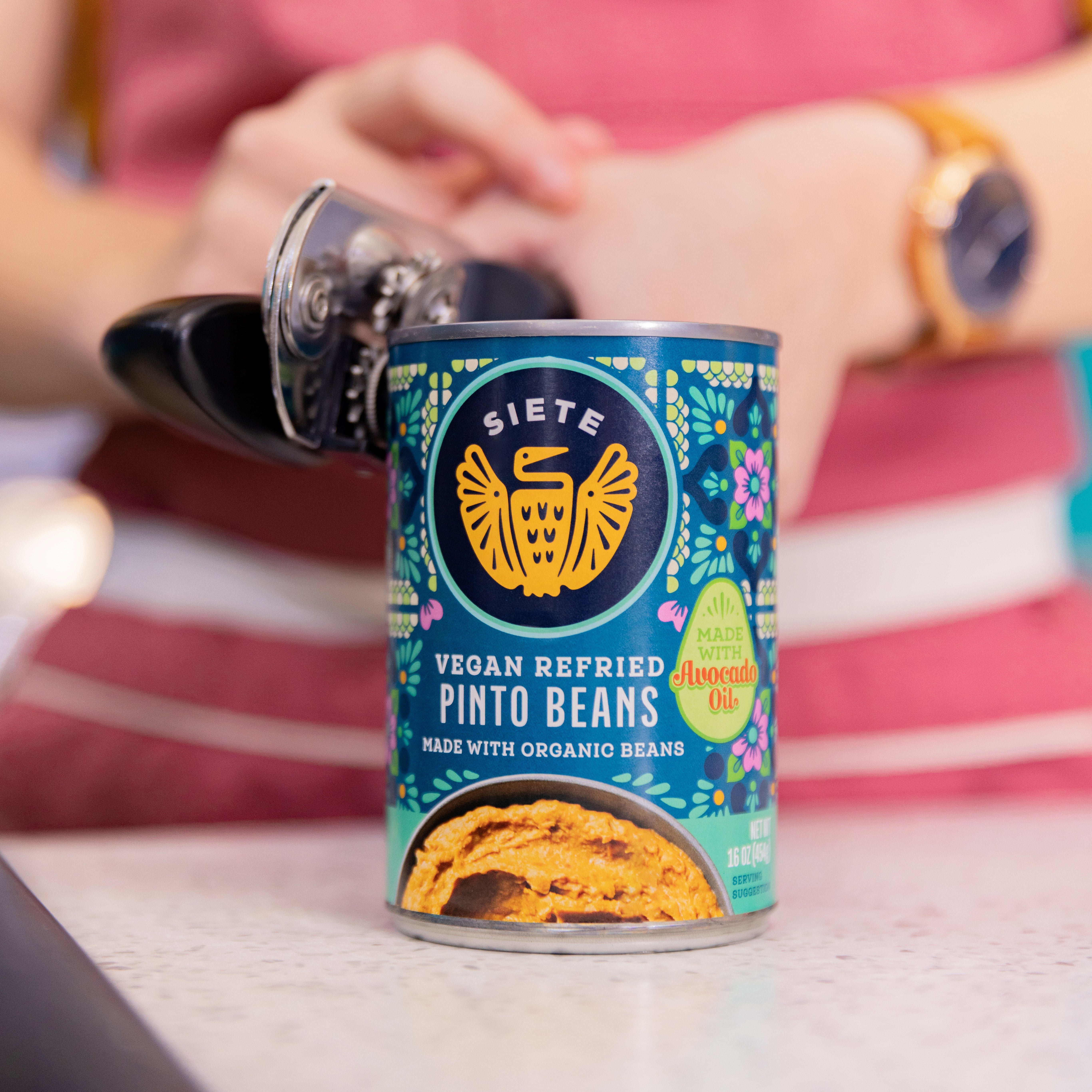 (2 pack) Siete Family Foods Vegan Refried Pinto Beans, 16 oz
