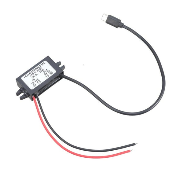 Car Charger USB C 5V 3A Output With 12V 24V Input For DashCam Phone Solar System