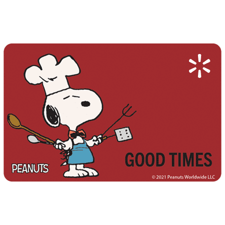 Peanuts Snoopy Grilling Walmart eGift Card