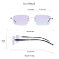 thumbnail image 4 of LifeArt Blue Light Blocking Glasses, Computer Reading Glasses, Anti Blue Rays, Reduce Eyestrain, Stylish for Men and Women(Gold,+3.00 Magnification), 4 of 5