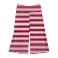 thumbnail image 5 of Women's Fold Over Capri Pants Y2K Low Rise Wide Leg Flowy Gaucho Pants Summer Cute Going Out Yoga Capris Vermilion S, 5 of 7
