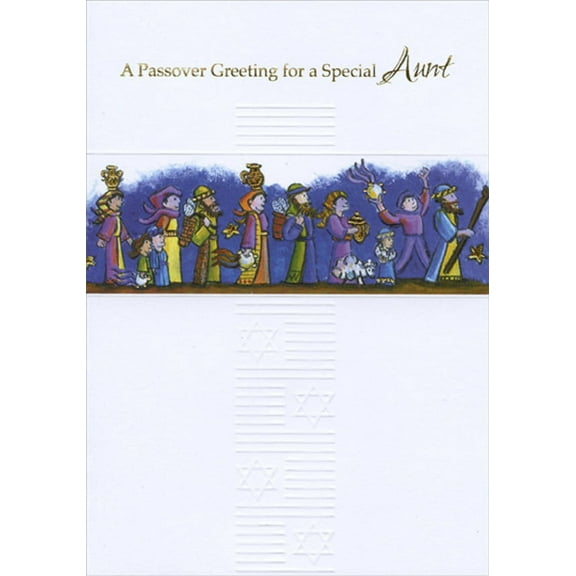 Designer Greetings Parade of People : Aunt Passover Card
