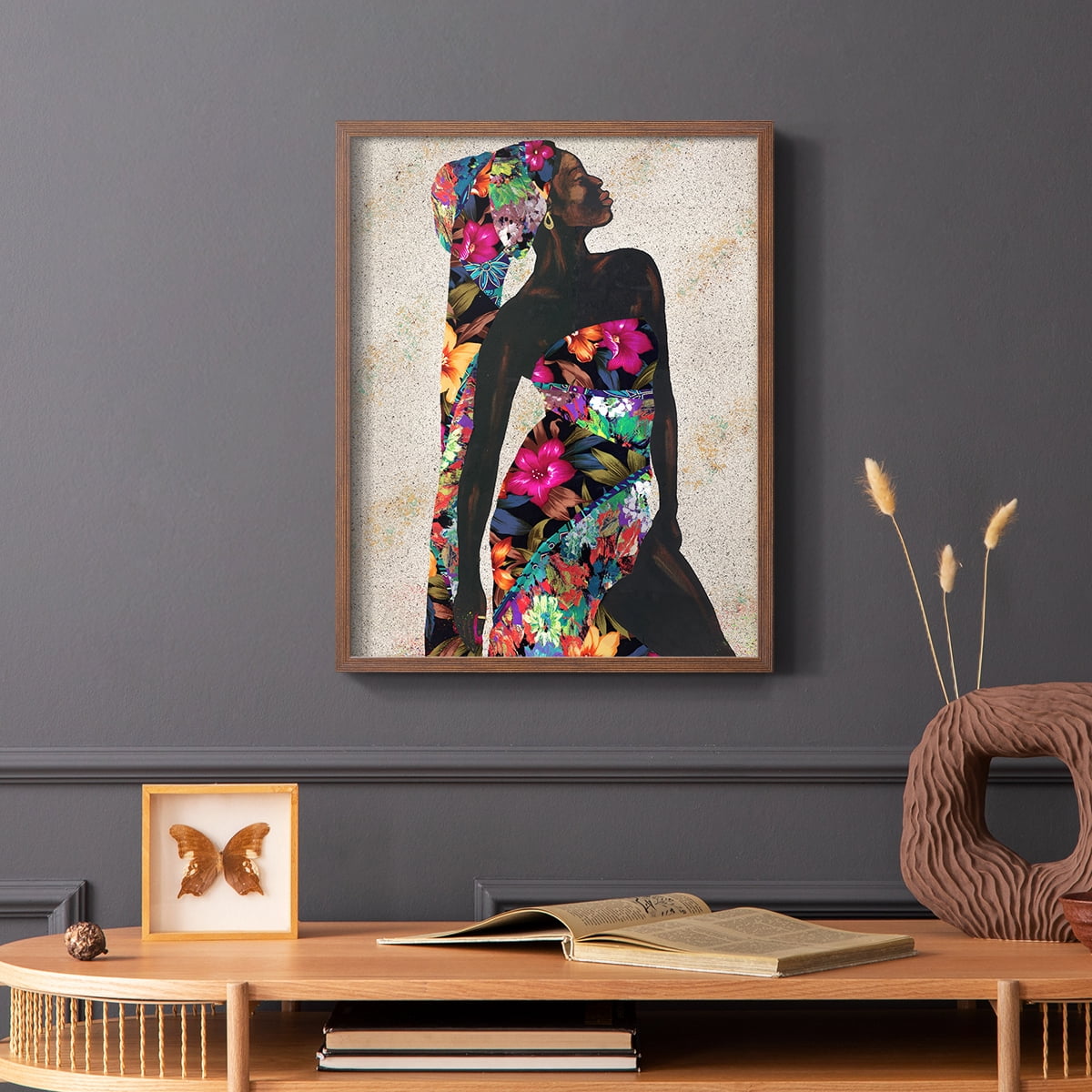 Woman Strong I Framed Print - Solid Wood in Single Picture Frame Solid Wood 2 Framed Print