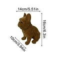 thumbnail image 2 of Realistic Flocked French Bulldog Figurine, Capturing Lifelike Charm And Warm Companionship, Perfect For Home Decoration And Meaningful Gift, 2 of 5