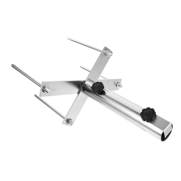 OUNONA Sturdy Iron Umbrella Sand Anchor for Beach Patio Daily Use Silver Color Keeps Umbrella .5 inches