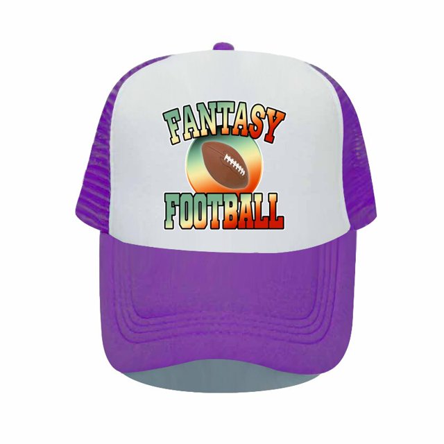 Green Red American Rugger Funny Printed Vintage Snapback Cap Fantasy Football Rugby Trucker Hat Outdoor Exercise Adult Hat YP07056-60cm for adult Gao Jinjia LED