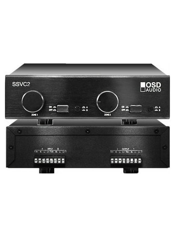 2x Zone 2x Source (Master A/B) Speaker Selector w/ 300W Volume Control, Impedance Protection SSVC2