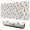 White Christmas Gnome, variant on Long Mouse Pads for Desk,White Christmas Deer and Tree Pattern Desk Mats on Top Of Desks, Desk Mouse Pad Extra Large with 3mm Non-Slip Base and Stitched Edge for Gaming,Office,Work,Home 31.5x11.8in