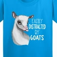 thumbnail image 4 of Inktastic Easily Distracted by Goats Cute Goat Youth T-Shirt, 4 of 5