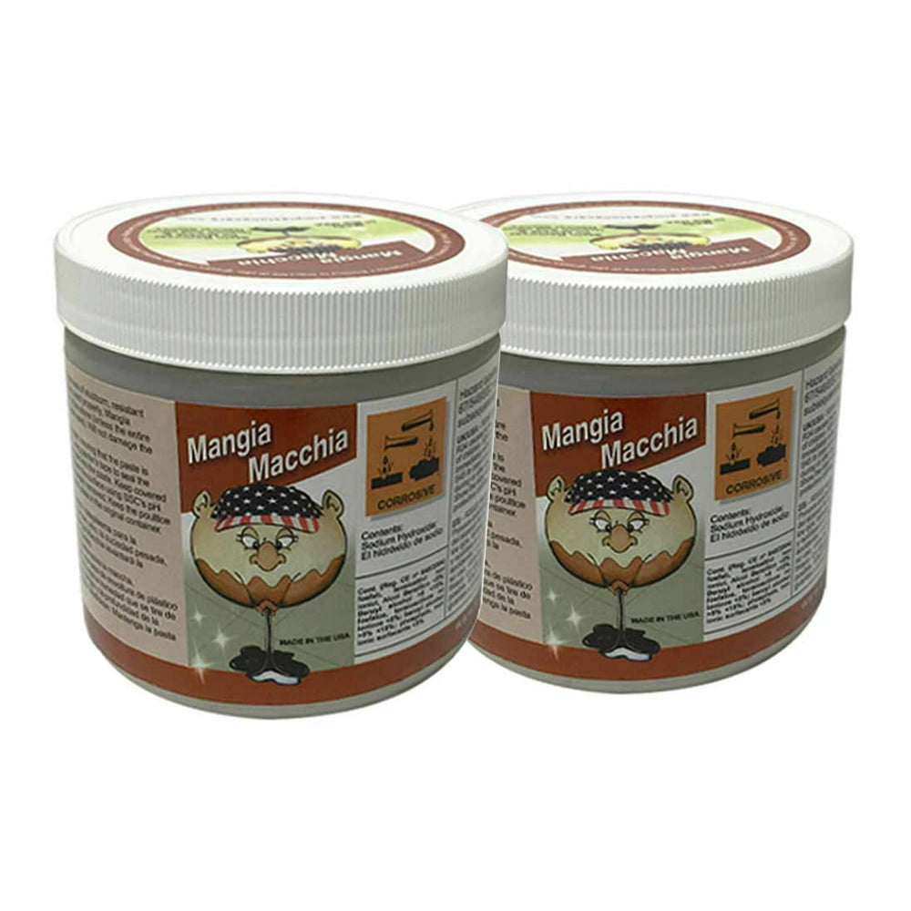 Mangia Macchia Spot & Stain Remover for Marble Granite 16 oz [SET OF 2