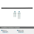 thumbnail image 5 of Amerock Bar Pulls 10-1/16 inch (256mm) Center-to-Center Matte Black Cabinet Pull, 5 of 8