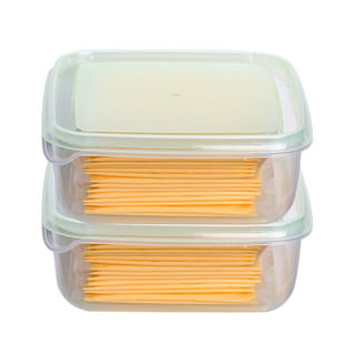 RUNROTOO containers for fridge clear tray fridge containers cream cheese  creamer container cheese container cheese keeper cheese holder cheese slice