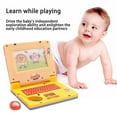 thumbnail image 7 of Fusipu Children Simulated Laptop Kids Laptop Toy Fun Educational Children Computer Toy with Mouse Learning Spelling Logic Words Music Playing Early Education, 7 of 7