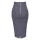 thumbnail image 3 of Falda lápiz bandaje de cintura alta y largo hasta la rodilla para mujer - Cierre con cremallera trasera - Poliéster/spandex, XS-XXL - Ropa de fiesta/cóctel, 3 of 3