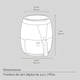thumbnail image 4 of Freidora de Aire Avera 4.5 Litros FE01 Aire Caliente Recetario Incluido, 4 of 7