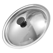 BESTOYARD Replacement Cooking Pot Lid Stainless Steel Prevent Food Overflow for Kitchen Use 1Pcs