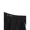 thumbnail image 4 of Dewadbow Women Lace Patchwork Mini Pleated High Waist Goth Skirts, 4 of 6