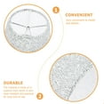 thumbnail image 3 of UPOUART table lampshades Silver Lampshade Metal Decorative Lighting Bedroom 1 Set, 3 of 6