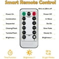 thumbnail image 4 of Guirnalda de luces navideñas USB de 100 LED con control remoto, ideal para Halloween, para decoración de interiores y exteriores, ideal para dormitorio, boda, fiesta, hogar y jardín, color blanco cáli, 4 of 5