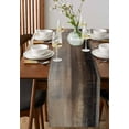 thumbnail image 4 of Abstract Neutral Textured Table Runner-Cotton Linen- 72 Inch Holiday Dresser Scarves, Modern Brown Grunge Smear Art Tablerunner for Kitchen Coffee/Dining Bedroom Living Room Dinner Scarf Décor 13x72, 4 of 9