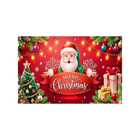Binwennn Bannière de Garage Festive de Noël – Joyeuses Fêtes pour Votre Garage Drapeaux Livre par Guirlande de Drapeaux
