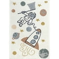 thumbnail image 6 of nuLOOM Caree Astronaut Kids Fringe Area Rug, 3' x 5', Caree Beige, 6 of 9