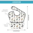 thumbnail image 4 of Hirioo Labrador Retriever Dog for Baby Waterproof Pocket Bib Adjustable Closed for Babies Toddlers with Large Pocket 6-24Months, 4 of 8