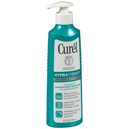 Curel Hydra Therapy Wet Skin Moisturizer, 12 oz