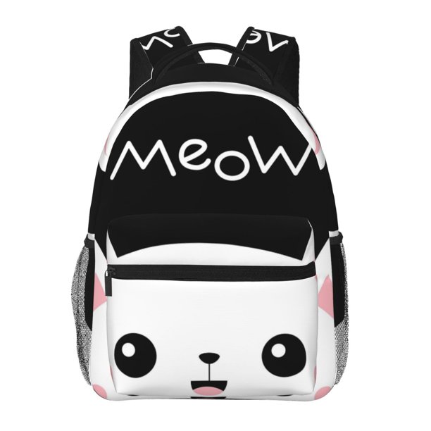 Balery Cat Meow Mochila Escolar Impresa, Mochila Ligera para Viajes Casual, Mochila Duradera y Cómoda Multifuncional, Mochila para Laptop-One Size