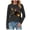 Dark Gray, variant on Sweatshirt Women Oversized Witch Loose Casual Sweatshirts Long Sleeve Embroidered Print Pullover (Light Gray, M)
