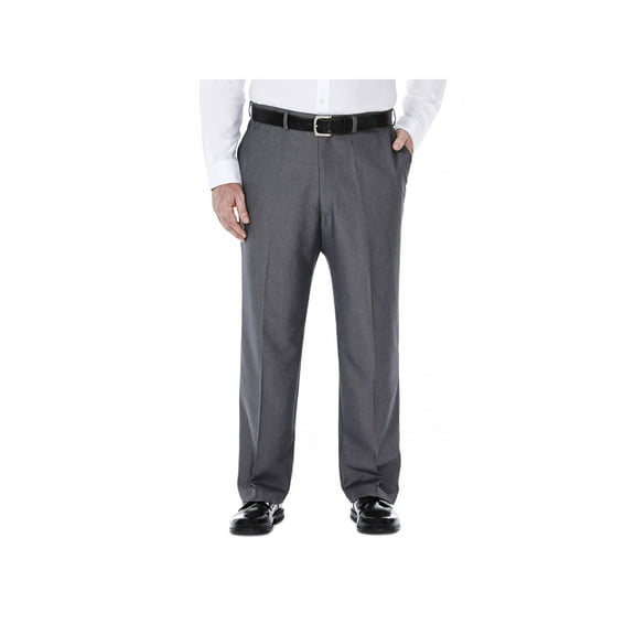 Haggar Men's Big & Tall Cool 18® Heather Solid Pant Classic Fit 41714276498