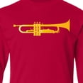 thumbnail image 4 of Inktastic Trumpet Gold Brass Music Instrument Long Sleeve Youth T-Shirt, 4 of 5