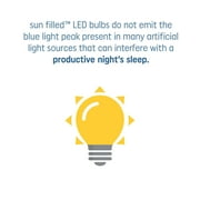 GE Sun Filled LED Light Bulbs, 60 Watt, Daylight, A21 Bulbs, Medium Base