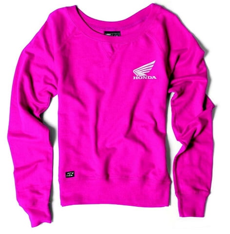 bright pink sweatshirt womens