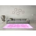 thumbnail image 3 of Ahgly Company Indoor Square Abstract Purple Modern Area Rugs, 4' Square, 3 of 4