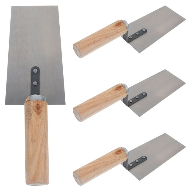 Paleta de mampostería, 4 Uds., paleta de acabado, espátula de construcción, paleta de margen, raspador de pintura