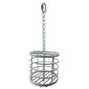 YML PT1 Parrot Bird Treat Cage Metal Basket, White