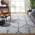 thumbnail image 2 of SAFAVIEH Capri Proinsias Leaves Wool Area Rug, Grey/Ivory, 10' x 14', 2 of 9