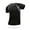 Black, variant on FLMEI Men's Women's T-Shirt Summer Round Neck Tee Shirts Short Sleeve Moisture Wicking Sports Active Athletic Quick drying Tees S-4XL