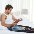 thumbnail image 5 of Naloa Night Sky Bald Eagle Pajama Pants Men, PJ Bottoms, Sleep & Lounge Pants-Large, 5 of 6