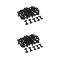 thumbnail image 3 of VONKY 50 Pieces Cute Satin BOW Ribbon Applique Embellishments Pretty and Fashionable Black 3.7×2cm 2Set, 3 of 6