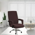 thumbnail image 4 of Durable Stretch Waterproof Office Chair Cover, High Back Computer Chair Slipcovers, for Universal Rotating Chair with Armrest L, 4 of 8